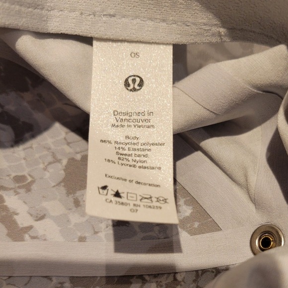 Lululemon Fast Free Run Hat Lightweight Grey Camo Adjustable Strap Neutral Sport - Picture 8 of 8